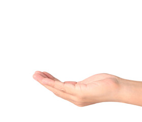 Open palm hand gesture