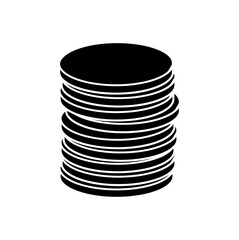 cartoon coin vector symbol icon design.