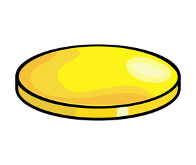 cartoon coin vector symbol icon design.