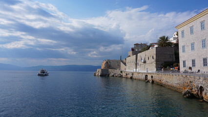 Photo of picturesque island of Hydra on a spring morning, Saronic Gulf, Greece