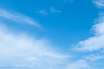 blue sky with cloud  for spring summer background