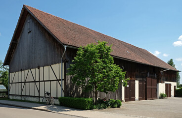 Fototapeta na wymiar Fachwerkhaus in Haunstetten