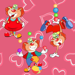 
A background with cats seamless pattern