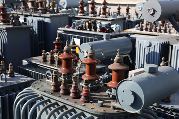 voltage transformers in a polluting and hazardous electrical sto