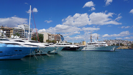 Photo in Marina Zeas port in Peiraeus, Attica, Greece