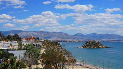 Fototapeta premium Photo in Marina Zeas port in Peiraeus, Attica, Greece