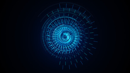 Futuristic hud target with