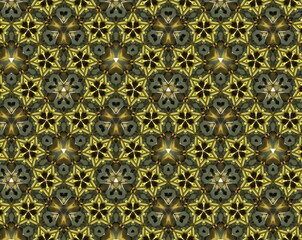 Abstract extruded pattern 3D illustration