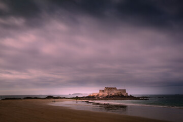 Fototapeta premium Beach at low tide