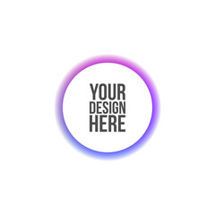 Circle Banner for web Interface or Print