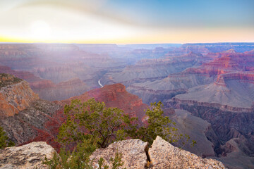 Amazing panorama view of Grand Canyon next to Hopi Point - 157523902