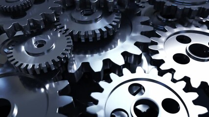 Rotating gears in a seamless loop