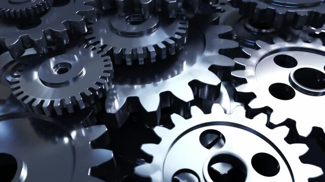 Rotating gears in a seamless loop