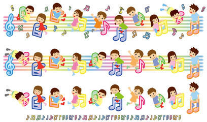五線譜とアジアキッズ(ロングバージョン)