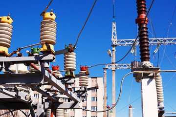 Electric equipment of power transformer substation