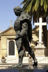 Sevilla (Spain). Mausoleum of the torero Francisco Rivera Paquirri in the cemetery of San Fernando...