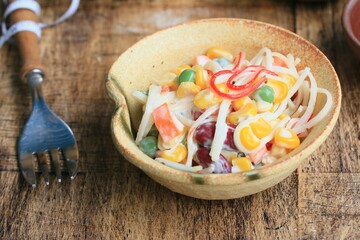 salad with crab sticks