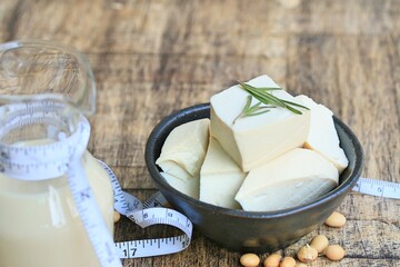 soy milk with soybean