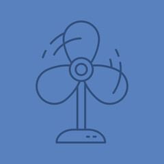 Obraz premium Fan color linear icon