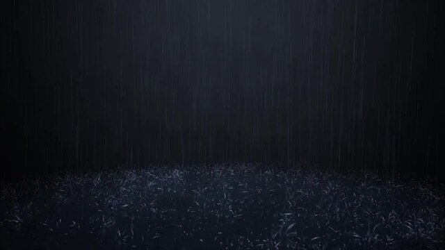 Seamlessly looping rainy scene