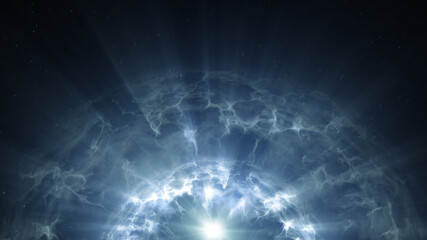 Obraz premium Plasma glowing surface abstrac futuristic background