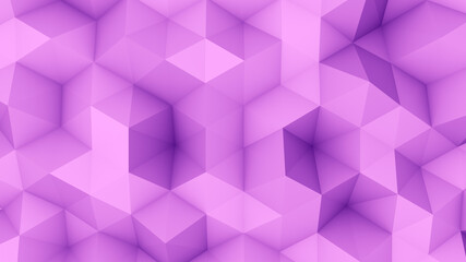 Pink triangle polygons background