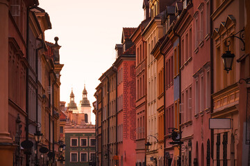 Obraz premium Architecture of the old city of Warsaw