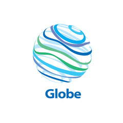 vector logo globe