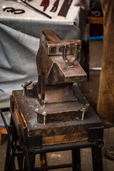 Blacksmith, smithy and blacksmith tools  - Folk art