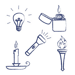 grunge style lighting