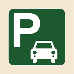 Vector parking icon