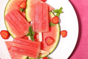 watermelon ice cream