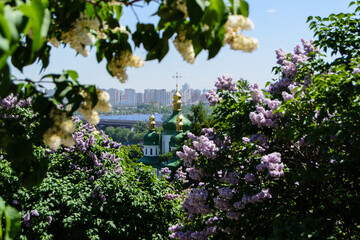 Kyiv city view in spring