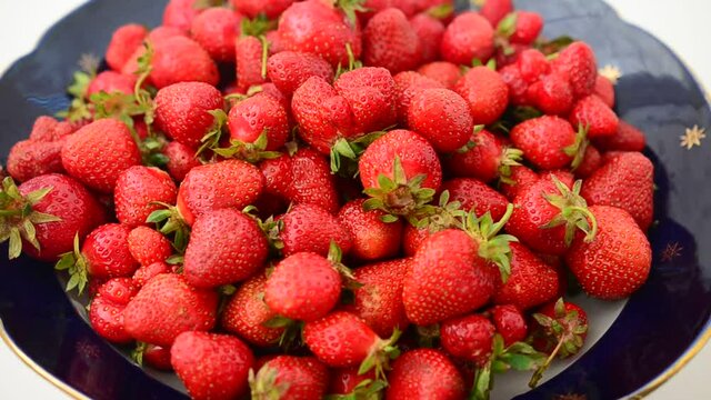 Strawberry in the summer.
