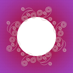 Holiday  frame with pattern