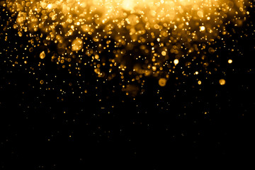 Bokeh background yellow gold