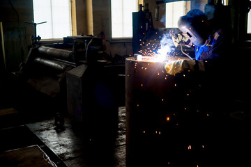 Welder at a factory