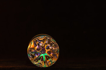 Abstract glass concept showing refracted light in all its beautiful variations