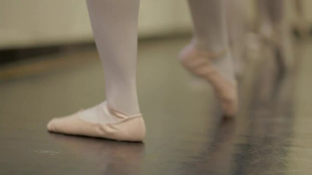 Ballet Dancers at Barre
