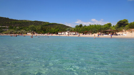Photo from Agia Marina bay on a sunny summer morning, Marathonas, Attica, Greece