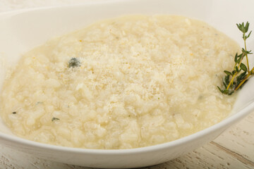 Risotto with blue cheese