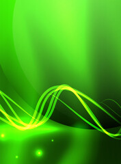 Obraz premium Glowing shiny wave background