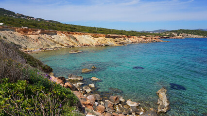 Spring photo of Hamolia area in Porto Rafti, Mesogeia, Attica, Greece