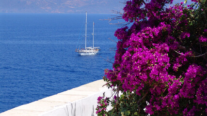 Photo from famous island of Hydra, Saronic gulf, Greece