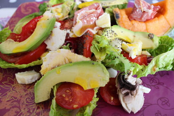 salade composé d'avocat 