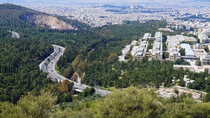 Photo of Kessariani area in Hymetus mountain, Attica, Greece