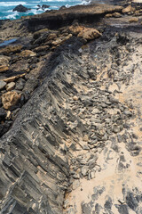 Basalt an der Küste auf Fuerteventura