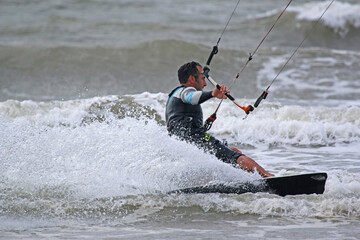 Fototapeta premium kitesurfer