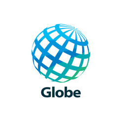 vector logo globe