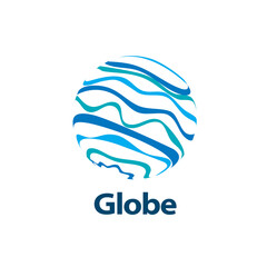 vector logo globe